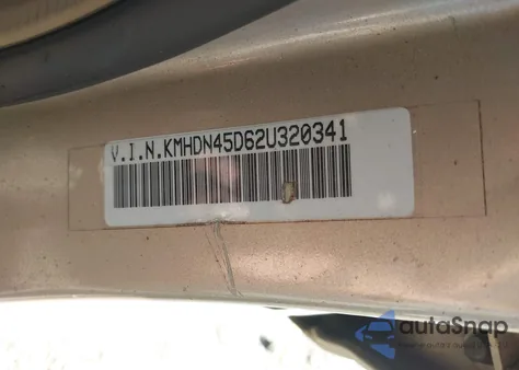 2002 Hyundai Elantra Gls z USA, uszkodzony, nr VIN KMHDN45D62U320341